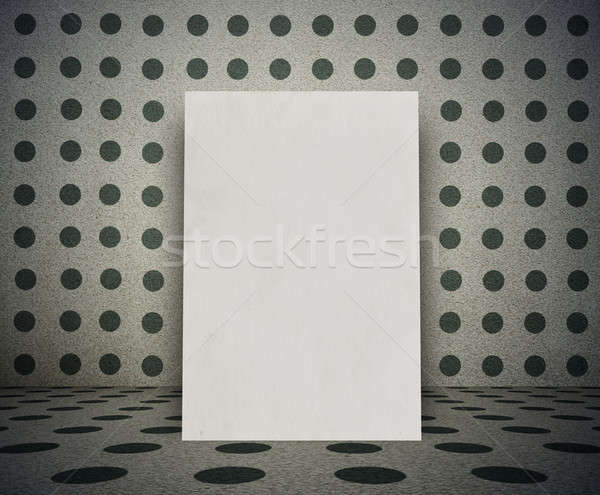 Szoba pötty minta klasszikus óriásplakát öreg Stock fotó © Avlntn