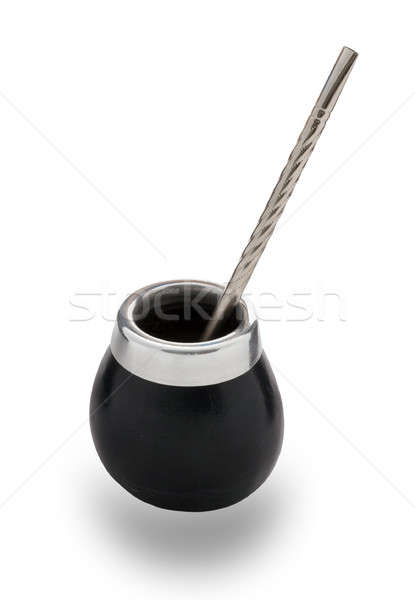 Mate cup with bombilla Stock photo © Avlntn