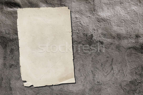Papel velho parede cinza sujo fundo retro Foto stock © Avlntn