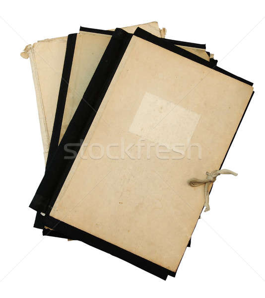 stack of old folders Stock photo © Avlntn