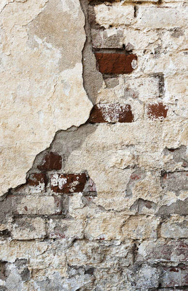 Stock photo: the collapsing wall  