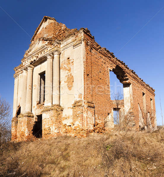Chiesa rovine antica città costruzione viaggio Foto d'archivio © avq