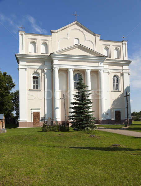 Católico igreja Bielorrússia anos céu cidade Foto stock © avq