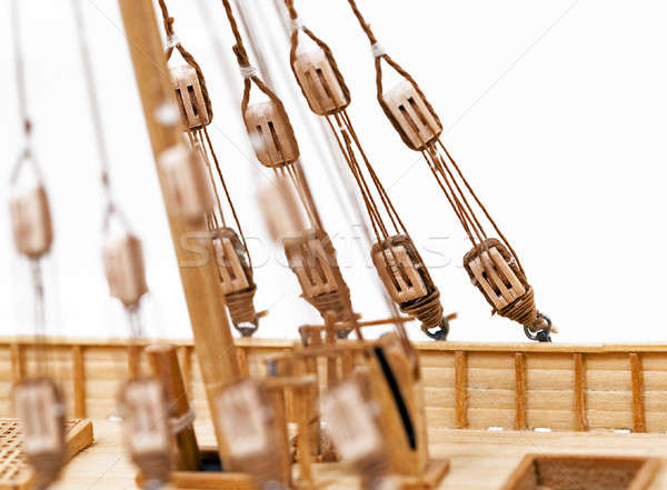 Stok fotoğraf: Gemi · model · ağaç · tekne · oyuncak