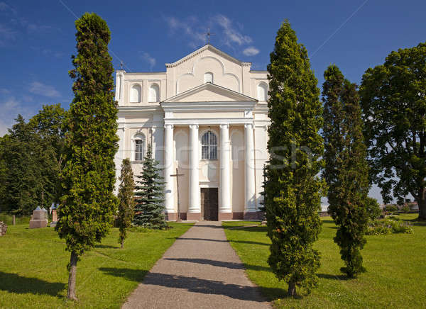 Catholique église Belarus bâtiment ville [[stock_photo]] © avq