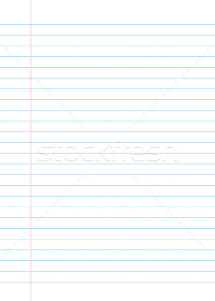 Lined paper from a notebook Stock photo © axstokes