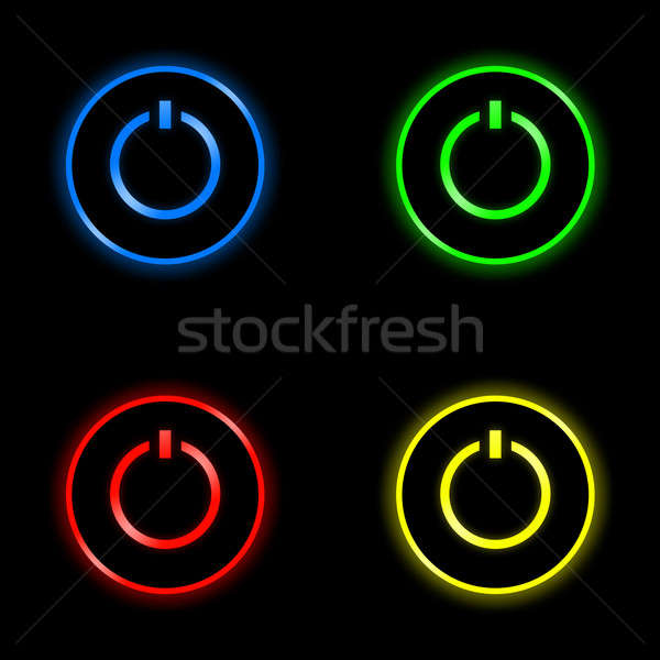 Bouton ensemble boutons différent Photo stock © axstokes