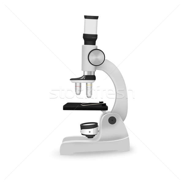 Сток-фото: микроскоп · икона · белый · идеальный · науки · образование