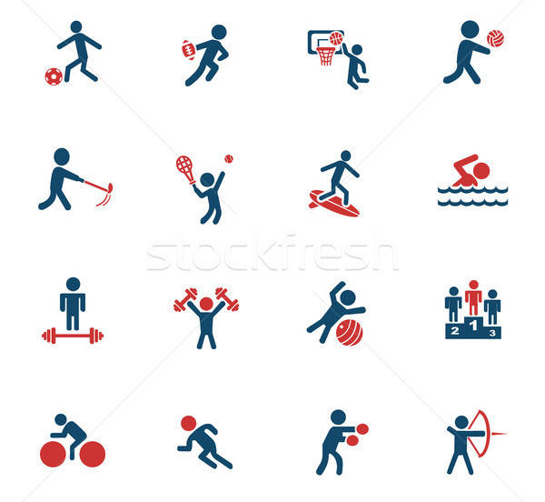 Sport icônes web utilisateur interface design [[stock_photo]] © ayaxmr