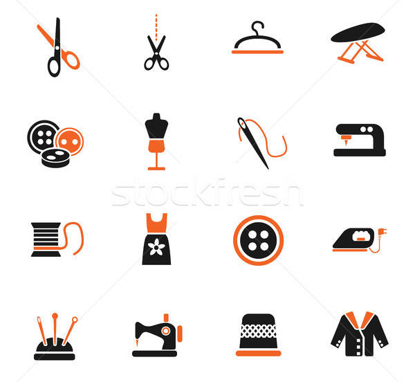 Stock foto: Schneiderei · Web-Icons · Benutzer · Schnittstelle · Design