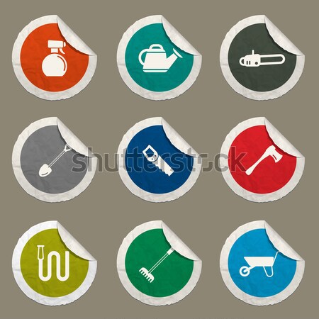 Weapon simply icons Stock photo © ayaxmr