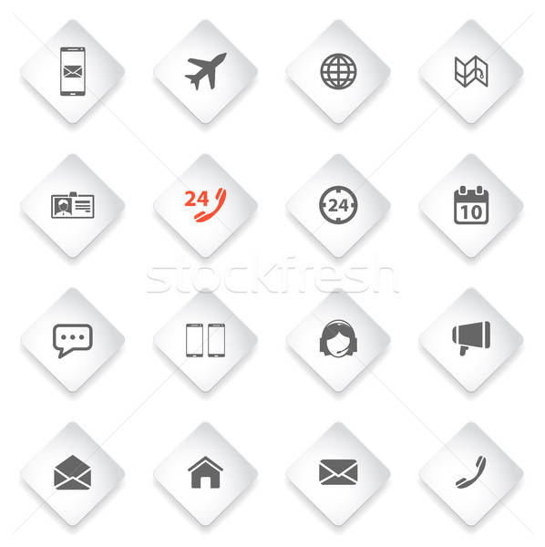 Eenvoudig iconen symbool web icons gebruiker interface Stockfoto © ayaxmr