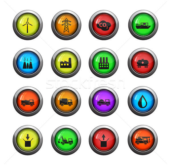 Stock photo: Industrial simply icons