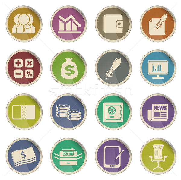 Business and Finance Web Icons  Stock photo © ayaxmr