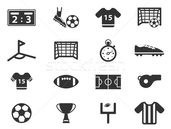 Zdjęcia stock: Piłka · nożna · po · prostu · ikona · symbol · web · ikony · użytkownik