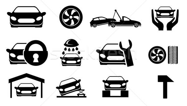 Car Maintenance Set Of Different Auto Accessories And Equipment On White  Background Isolated Vector Illustration Royalty Free SVG, Cliparts,  Vectors, and Stock Illustration. Image 66734956.