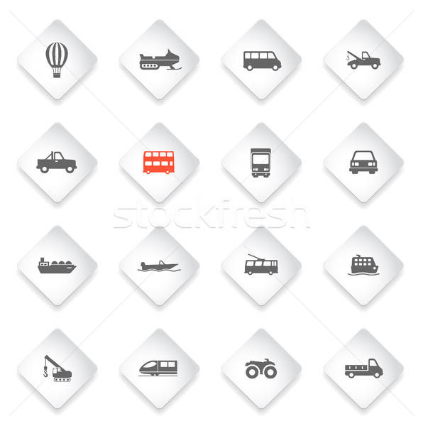 Transportation simply icons Stock photo © ayaxmr