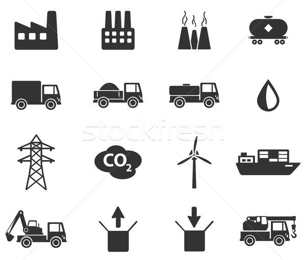 Industrial simplemente iconos símbolo iconos de la web usuario Foto stock © ayaxmr