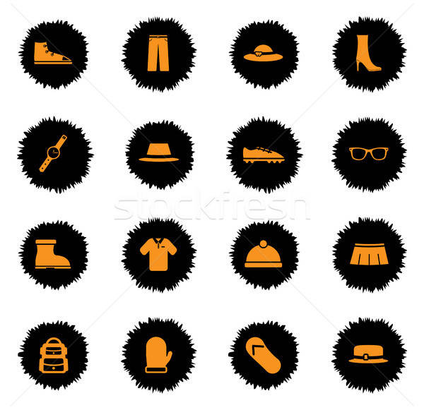 Ropa simplemente iconos vector web usuario Foto stock © ayaxmr