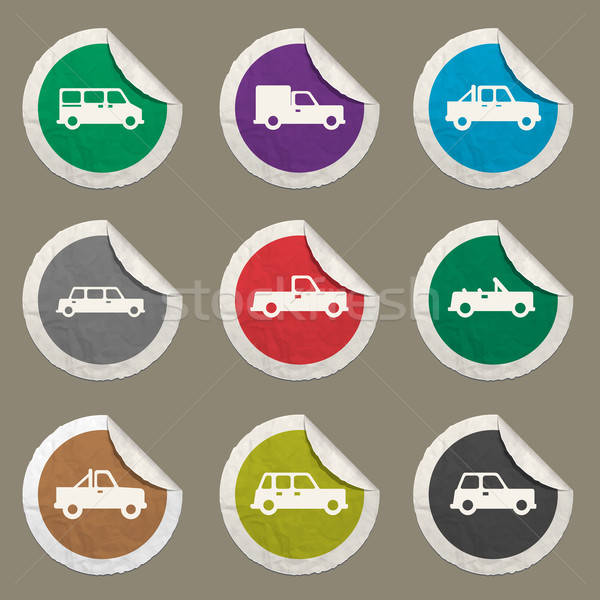 Cars simply icons Stock photo © ayaxmr