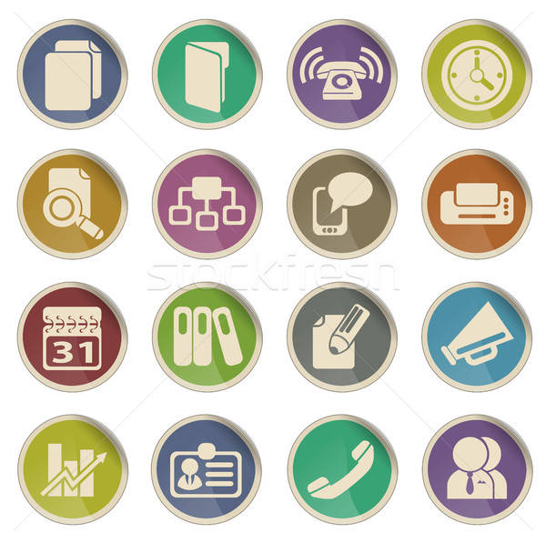 Business simple vector icons Stock photo © ayaxmr