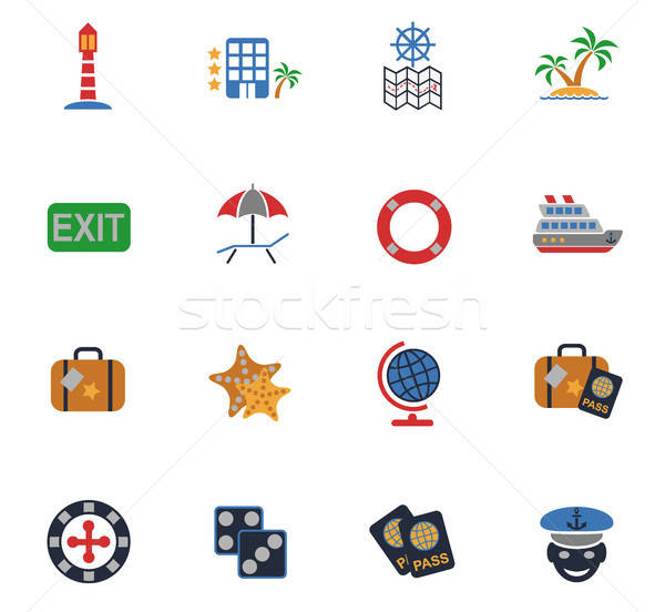 Crucero iconos de la web usuario interfaz diseno Foto stock © ayaxmr