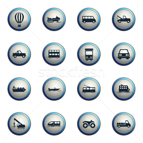 Transportation simply icons Stock photo © ayaxmr