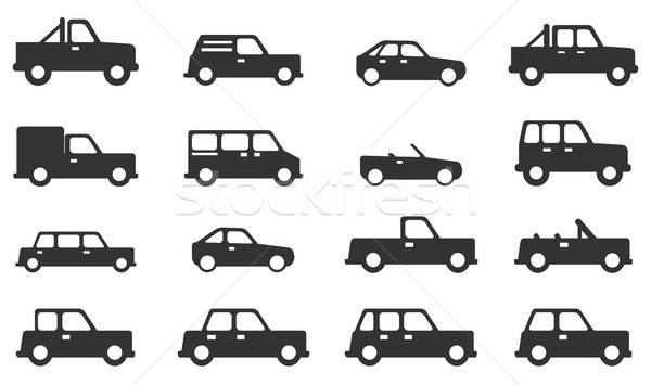 Cars simply icons Stock photo © ayaxmr