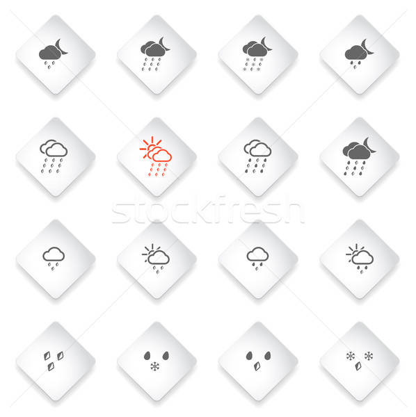 Weather simply icons Stock photo © ayaxmr