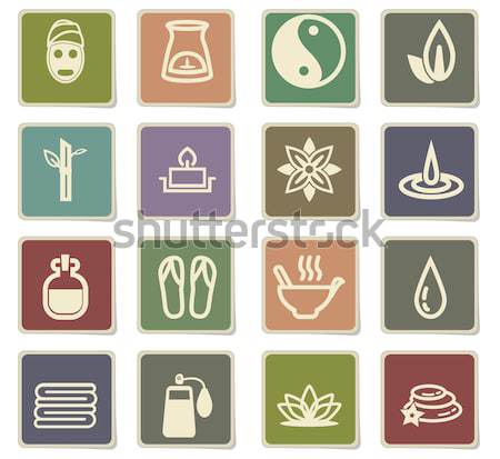 Spa simplemente iconos web usuario Foto stock © ayaxmr