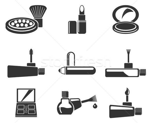 make-up products icons Stock photo © ayaxmr