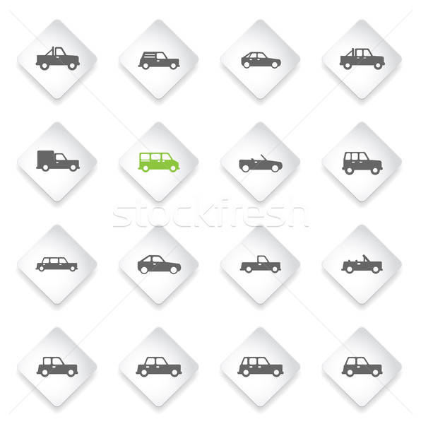 Cars simply icons Stock photo © ayaxmr