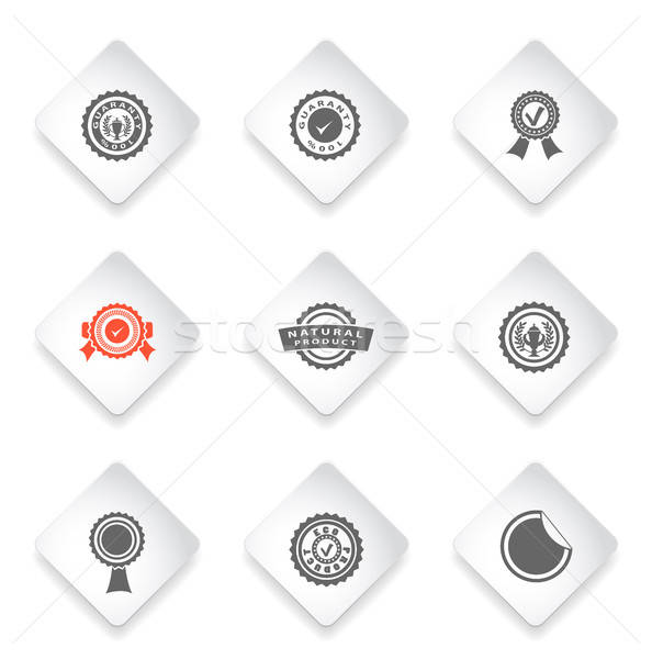 Stock photo: Seals icons set