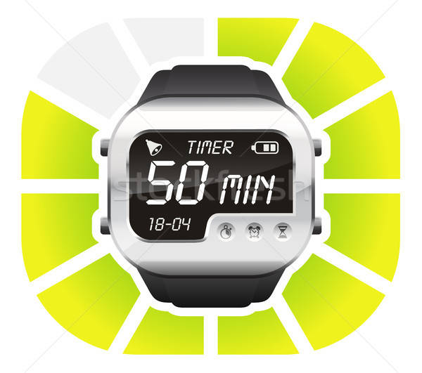 Digital ceas timer 50 izolat Imagine de stoc © ayaxmr