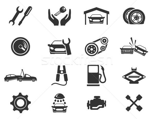 Auto Service Icons Stock photo © ayaxmr