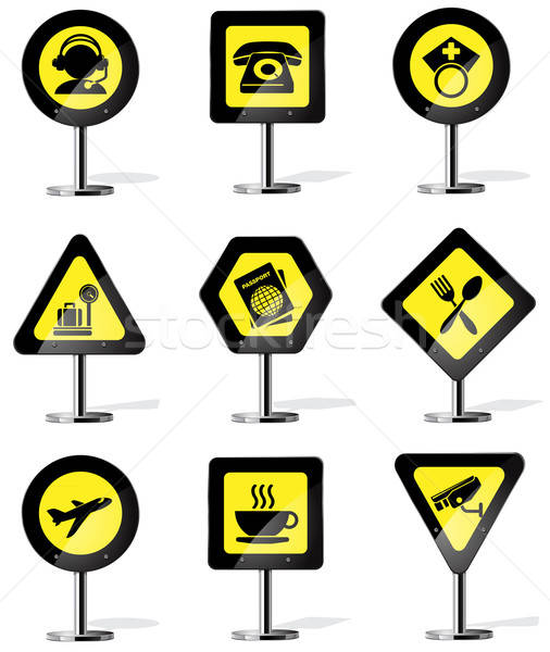 Stock photo: Road Sign Icons