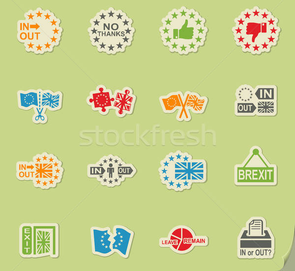 vector symbol of brexit Stock photo © ayaxmr