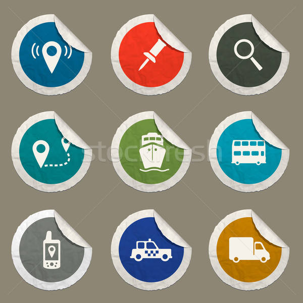 Navigation simply icons Stock photo © ayaxmr