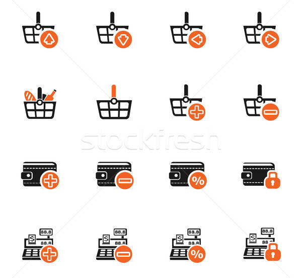 marketing and e-commerce icon set Stock photo © ayaxmr