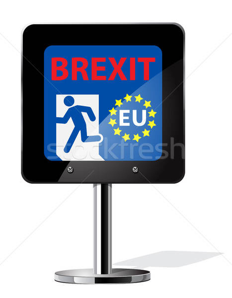 Brit népszavazás felirat fogalmak szimbólum üzlet Stock fotó © ayaxmr