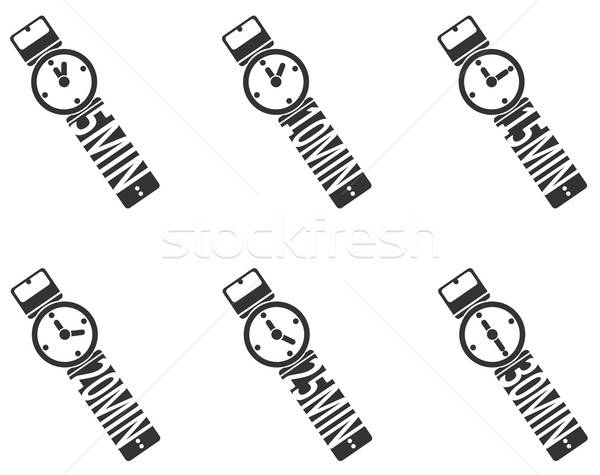 Timer Icon Set Stock photo © ayaxmr