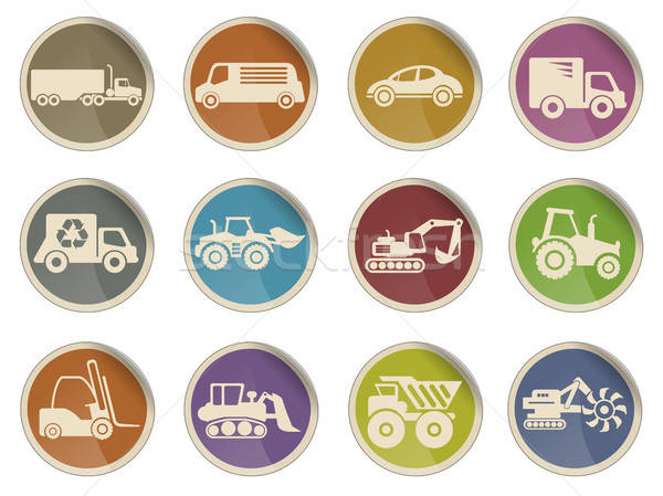 Symbols of Transportation and Loading Machines Stock photo © ayaxmr