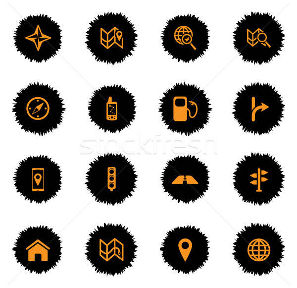 Navegación simplemente iconos vector web usuario Foto stock © ayaxmr