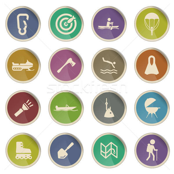 Active receration simply icons Stock photo © ayaxmr