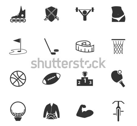 Esportes simplesmente ícones teia usuário Foto stock © ayaxmr