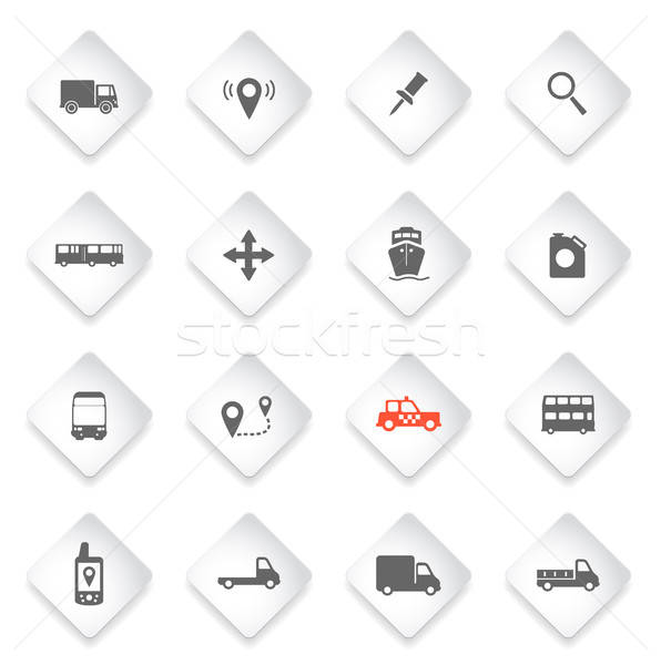 Navigation simply icons Stock photo © ayaxmr