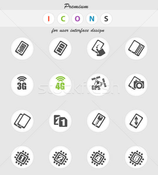 Vector iconos web usuario interfaz Foto stock © ayaxmr