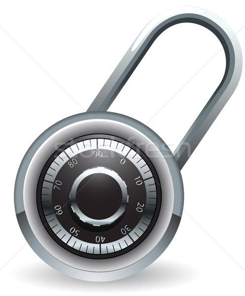 Code lock vector illustration Stock photo © ayaxmr