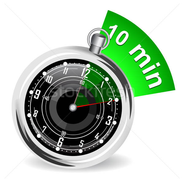 Stopwatch with bookmark vector illustration Stock photo © ayaxmr