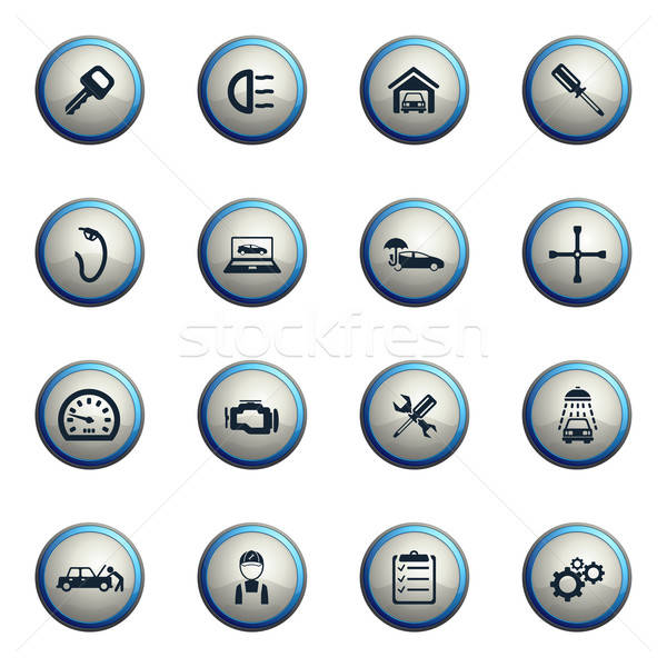 Car service simply icons Stock photo © ayaxmr